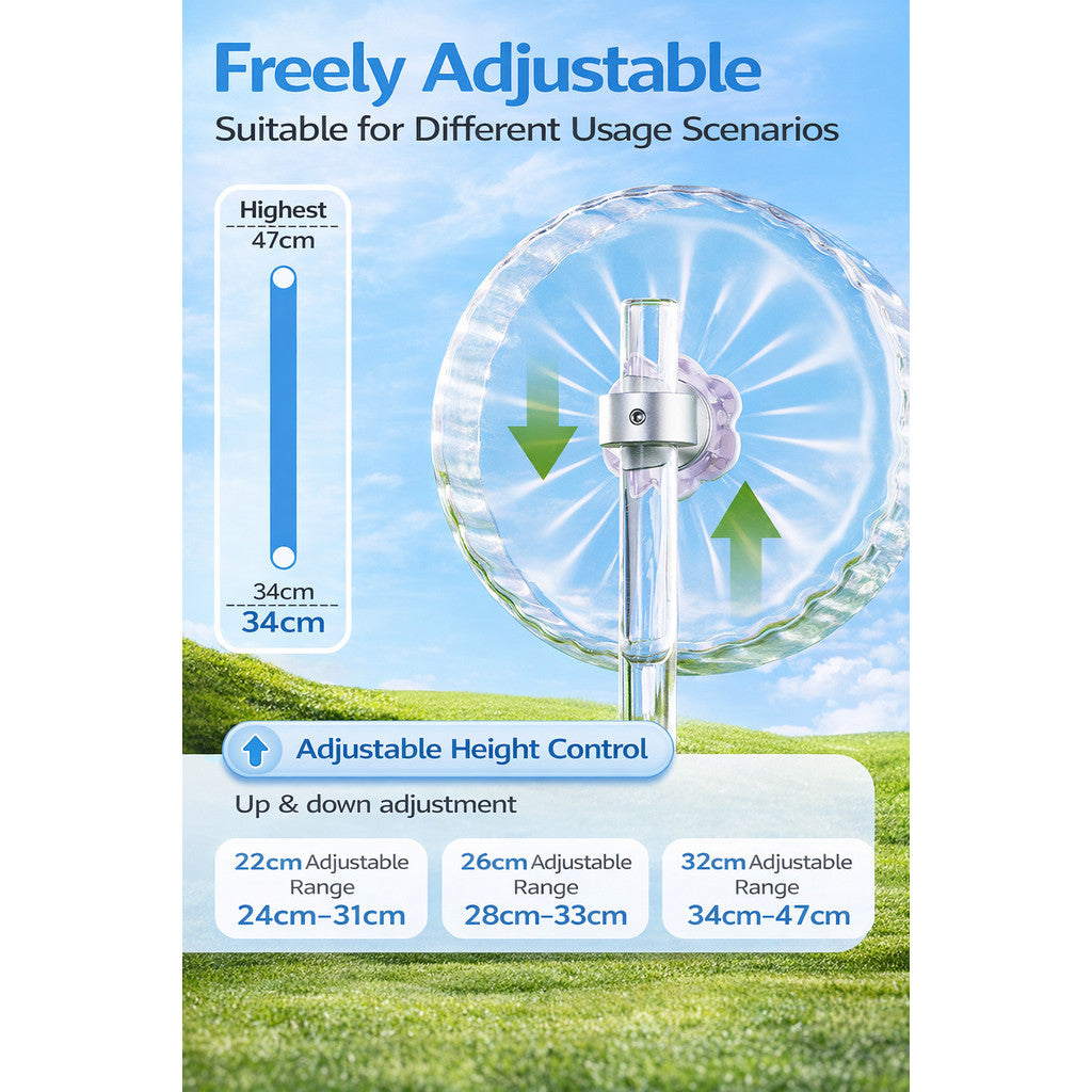 26cm Bucatstate Transparent Crystal Hamster Running Wheel