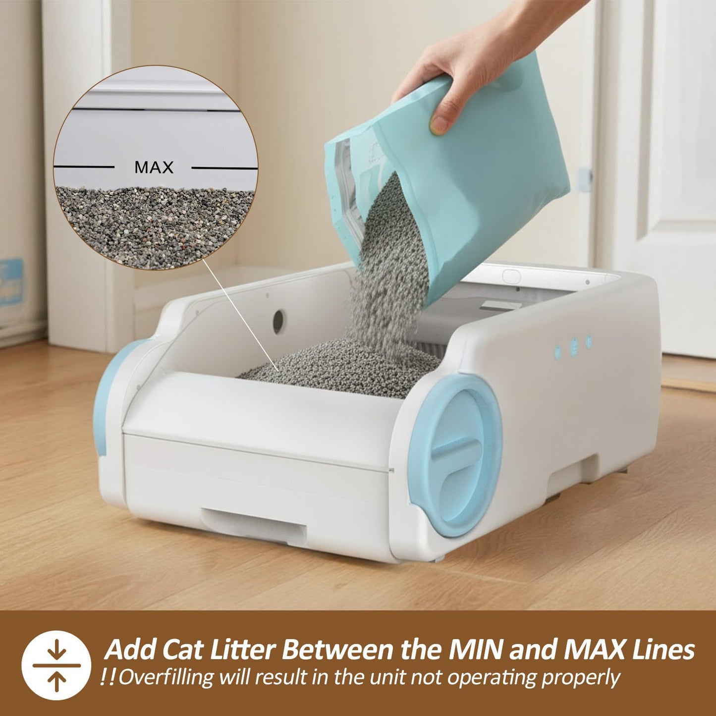 Smart Automatic Cat Litter Box with App Control | Self Cleaning | WiFi Remote | Odor Control | Luckypawkids Official