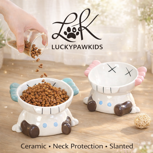 Ceramic Bowls For Cat and Dog Kaws Design Trendy Pet Bowl