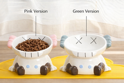 Ceramic Bowls For Cat and Dog Kaws Design Trendy Pet Bowl