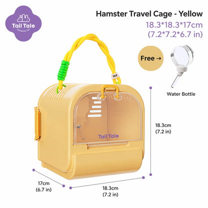 Tail Tale Hamster Carrier Cage 18.3*18.3*17cm
