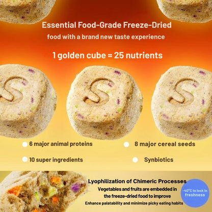 Tafit Hamster Super Food Freeze-Dried Hamster Food Berry Fruit Food Nutritional Supplement Food
