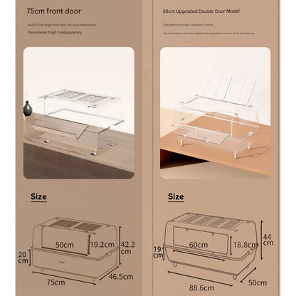 它适 Tafit Acrylic Transparent Crystal Cage For Hamster and Other Small Pets 62cm / 75cm / 88cm