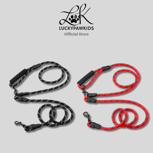Diagonal Running Traction Rope Hands-Free One-To-Two Double-Ended Dog Rope Dog Chain Dog Leashes