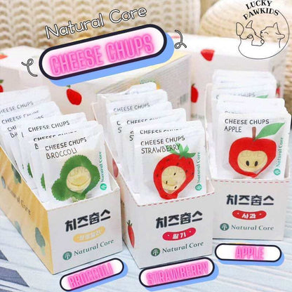 Clearance Sale / Korean Natural Core Cheese Chups / 16g / Dog Treats / Lollipop / Apple / Strawberry / Broccoli