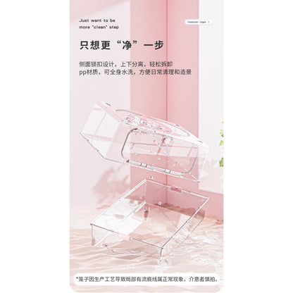 Carno Hamster Cage 62cm Pro Upgraded Version Transparent Acrylic