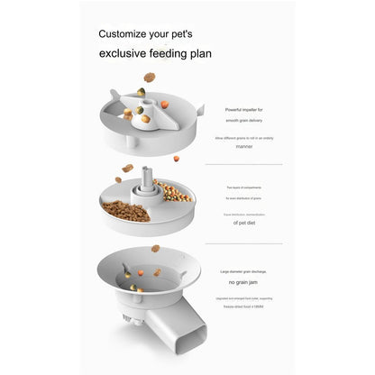 5L Smart Feeder Pet Intelligent Automatic APP WiFi Remote Voice Video Feeding Machine