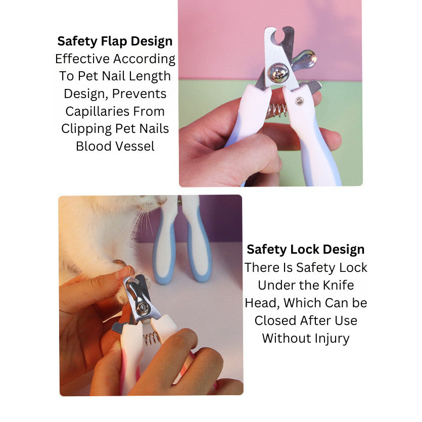 Pet Nail Scissors Cat Nail Clippers for Kittens and Dogs Pet Cleaning Stainless Steel Nail Scissors