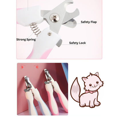 Pet Nail Scissors Cat Nail Clippers for Kittens and Dogs Pet Cleaning Stainless Steel Nail Scissors