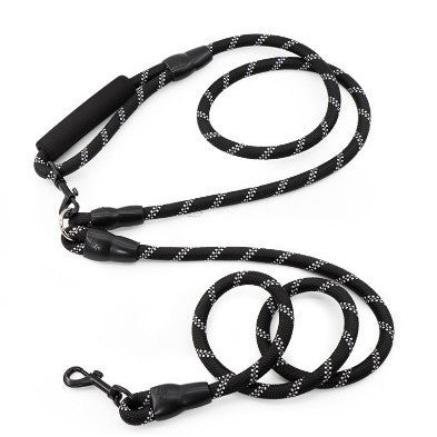 Diagonal Running Traction Rope Hands-Free One-To-Two Double-Ended Dog Rope Dog Chain Dog Leashes