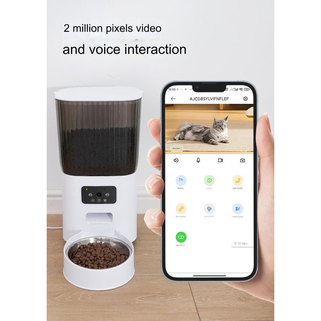 5L Smart Feeder Pet Intelligent Automatic APP WiFi Remote Voice Video Feeding Machine