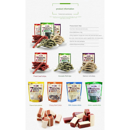 Vegebrand 7 Dental Effects For Dog Teeth Cleaning Sticks