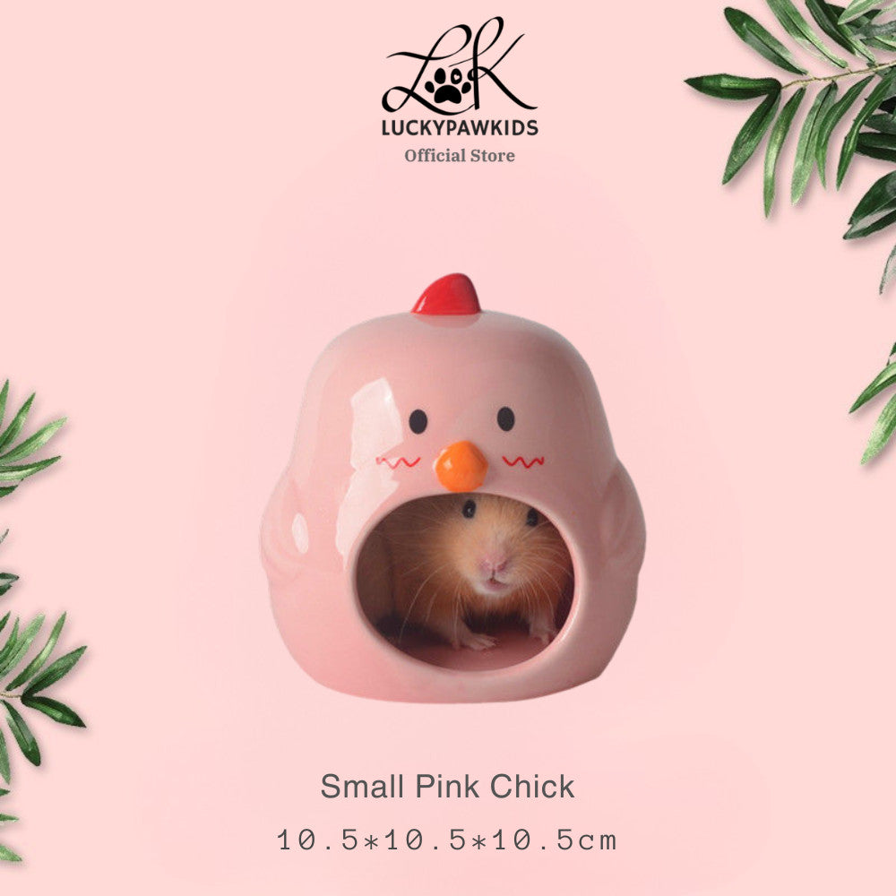 Hamster Ceramic Hideout for Dwarf Nest Syrian House Chinchilla Habitats Small Pet Cute Large & Small Hideout