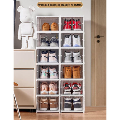 Foldable Shoe Box Transparent Display Box / Storage Box