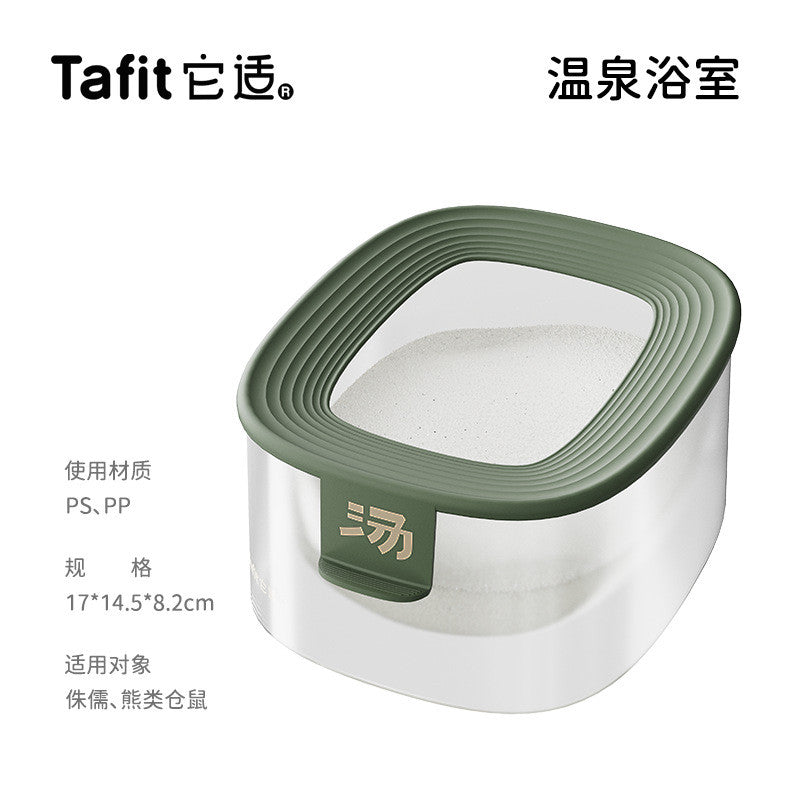 Tafit Hamster Toilet Bathroom For Syrian / Dwarf Splash-Proof and Leak-Proof Easy Clean