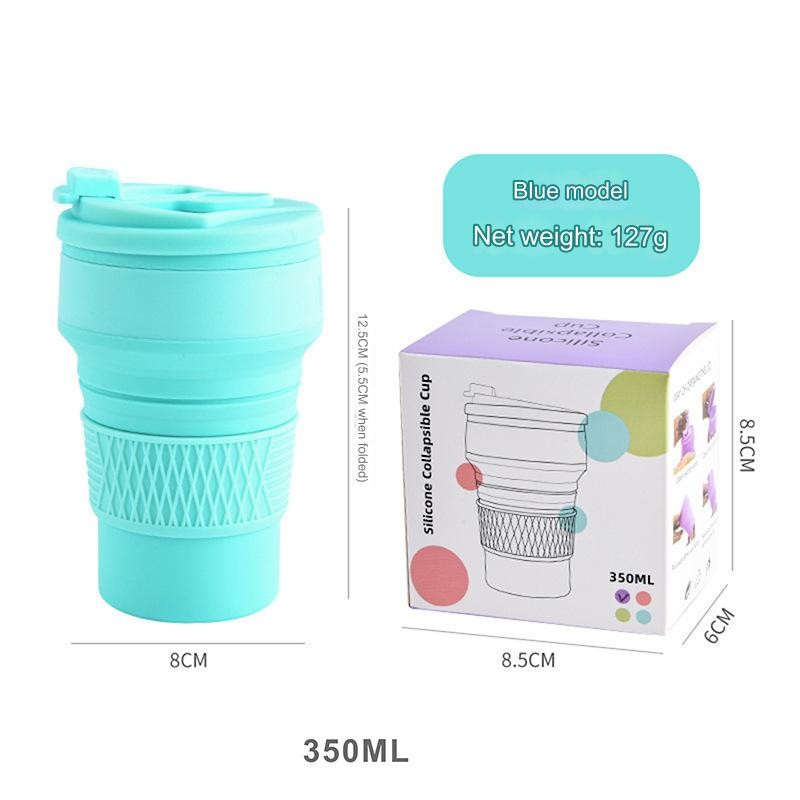 Foldable Water Bottle 350ml - 600ml Collapsible Retractable Travel Gym Sport Kids  Silicone Bottle Portable Outdoor