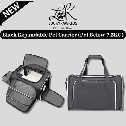 Expandable Pet Bag Portable Cat Bag With Large Capacity For Two Small Pet Bags Cat Carrier Travels Bag