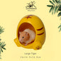 Hamster Ceramic Hideout for Dwarf Nest Syrian House Chinchilla Habitats Small Pet Cute Large & Small Hideout