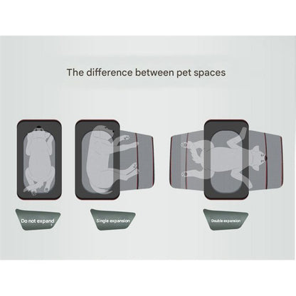 Expandable Pet Bag Portable Cat Bag With Large Capacity For Two Small Pet Bags Cat Carrier Travels Bag
