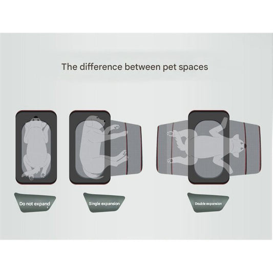 Expandable Pet Bag Portable Cat Bag With Large Capacity For Two Small Pet Bags Cat Carrier Travels Bag