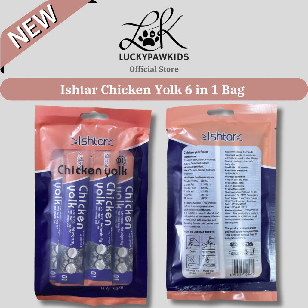 NEW Packaging High Quality Premium Ishtar Nutritious Cat Strips 6 in 1 Bag / Cat Treat / Cat Food / Cat Snacks /Wet Food