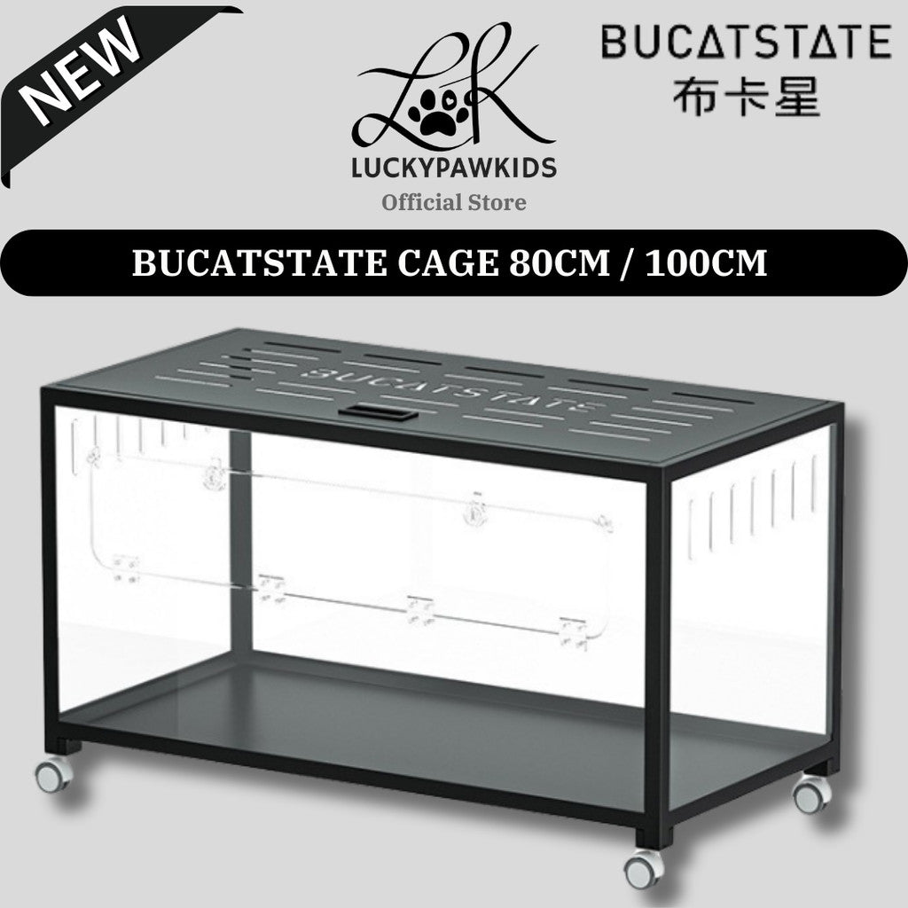 Bucatstate Hamster Cage 80cm / 100cm Stackable Design Come With Wheels