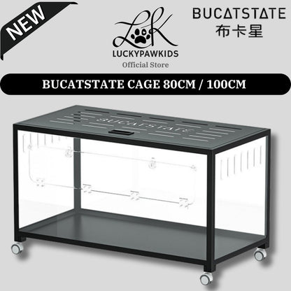 Bucatstate Hamster Cage 80cm / 100cm Stackable Design Come With Wheels