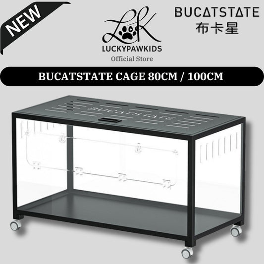 Bucatstate Hamster Cage 80cm / 100cm Stackable Design Come With Wheels