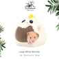 Hamster Ceramic Hideout for Dwarf Nest Syrian House Chinchilla Habitats Small Pet Cute Large & Small Hideout