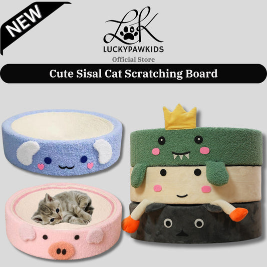 Cute Sisal Cat Scratching Board Nest Wear-Resistant And Non-Chipping Round Scratching Basin Cat Nest Integrated Large