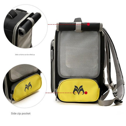 Cross-Border Pet Trolley Case Foldable Breathable Cat Backpack Portable Pet Trolley Bag Multifunctional Pet Backpack