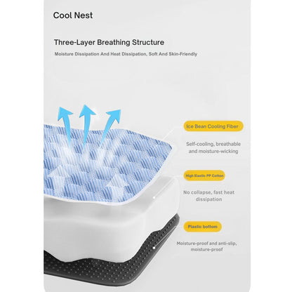 Pet Cooling Fiber Bed Universal Summer Cool Mat Pet Nest Ice Beans Large Dog Bed Mattress Cat Beds