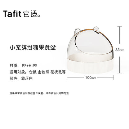Tafit Hamster Transparent Crystal Hamster Accessories House, Hideout, Platform, Ladder, Water Bottle, Toilet,  Food Bowl
