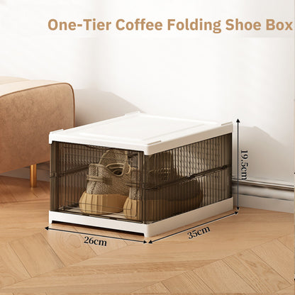 Foldable Shoe Box Transparent Display Box / Storage Box