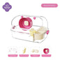 Tail Tale Hamster Crystal Cage Transparent  47*31*27cm
