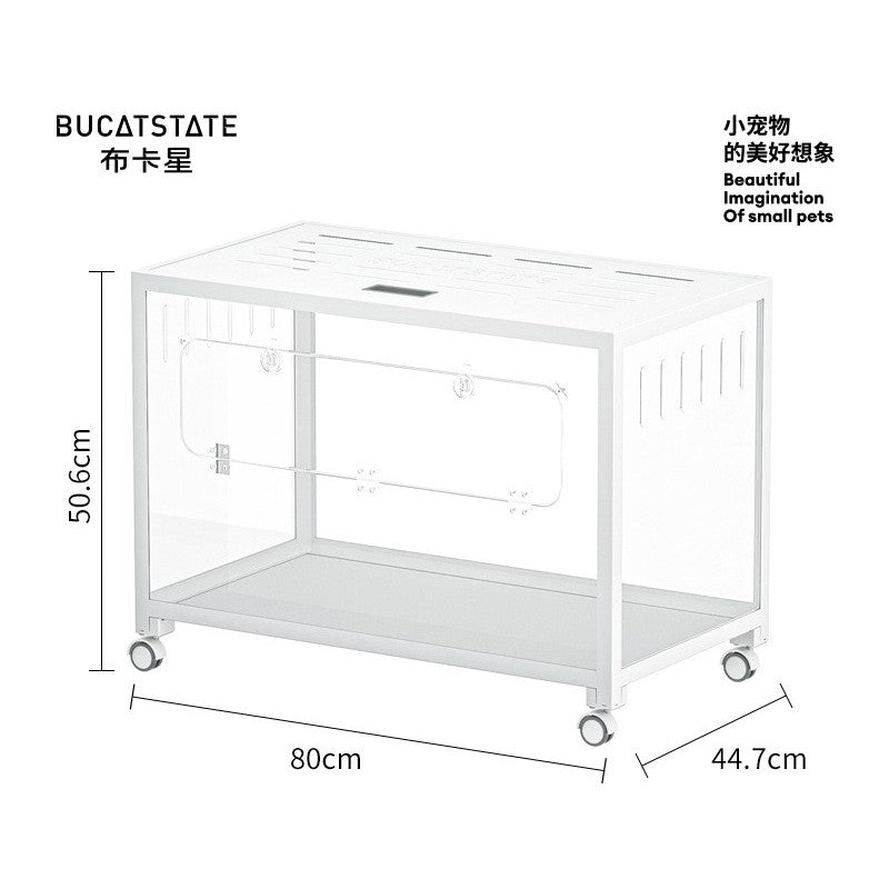 Bucatstate Hamster Cage 80cm / 100cm Stackable Design Come With Wheels