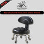 Backrest Stool With Silent Wheel 23cm Comfortable Support Stool / Round Stool