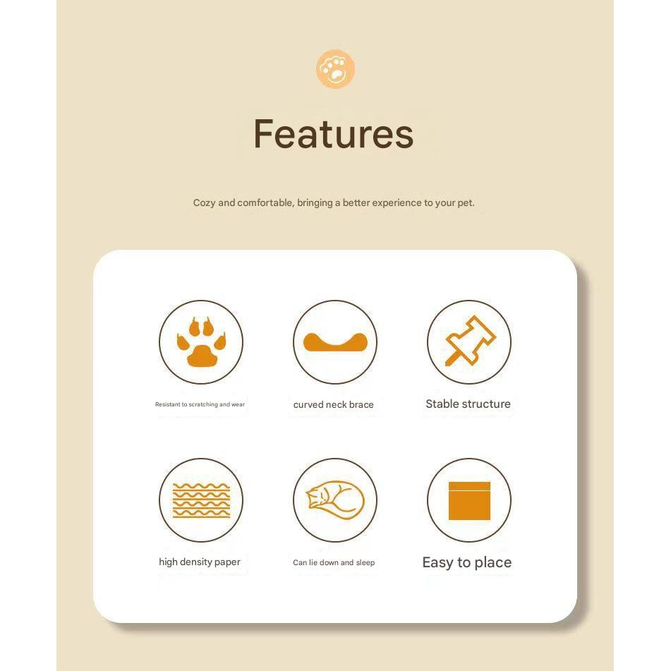 Cat Scratching Board, Cat Sofa, Wear-Resistant Corrugated Paper, Scratch-Resistant Cat Claw Board, Extra large