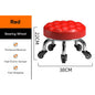 Backrest Stool With Silent Wheel 23cm Comfortable Support Stool / Round Stool