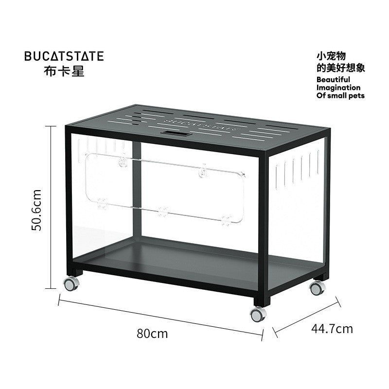 Bucatstate Hamster Cage 80cm / 100cm Stackable Design Come With Wheels