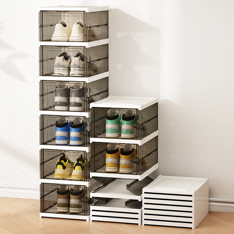 Foldable Shoe Box Transparent Display Box / Storage Box