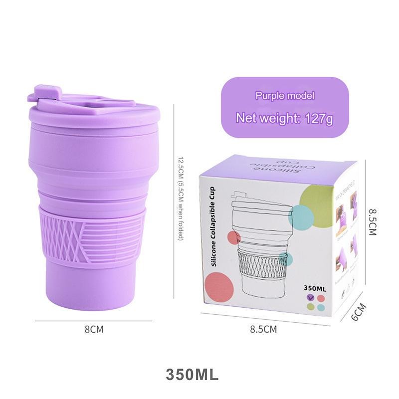 Foldable Water Bottle 350ml - 600ml Collapsible Retractable Travel Gym Sport Kids  Silicone Bottle Portable Outdoor