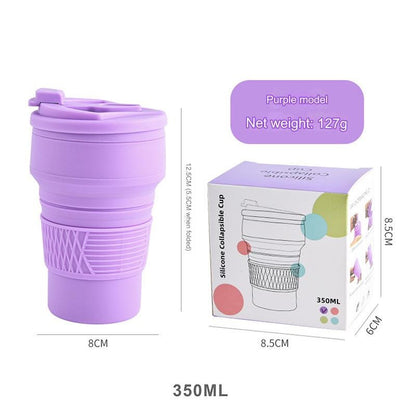 Foldable Water Bottle 350ml - 600ml Collapsible Retractable Travel Gym Sport Kids  Silicone Bottle Portable Outdoor