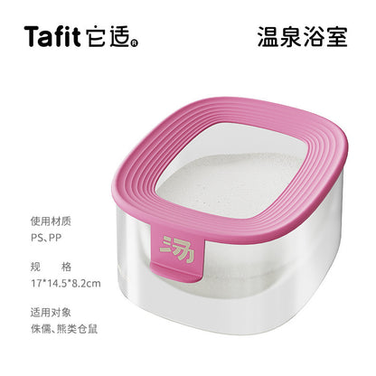 Tafit Hamster Toilet Bathroom For Syrian / Dwarf Splash-Proof and Leak-Proof Easy Clean