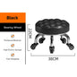 Backrest Stool With Silent Wheel 23cm Comfortable Support Stool / Round Stool