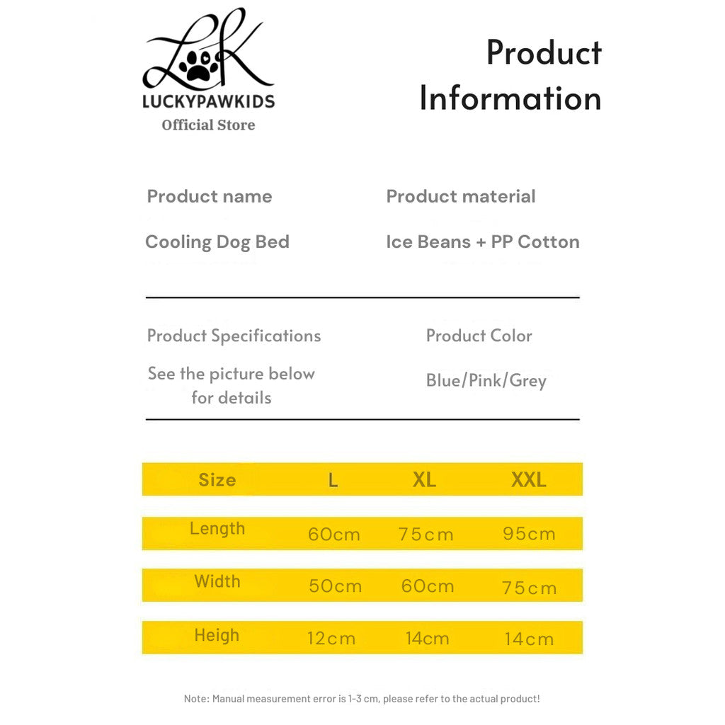 Pet Cooling Fiber Bed Universal Summer Cool Mat Pet Nest Ice Beans Large Dog Bed Mattress Cat Beds