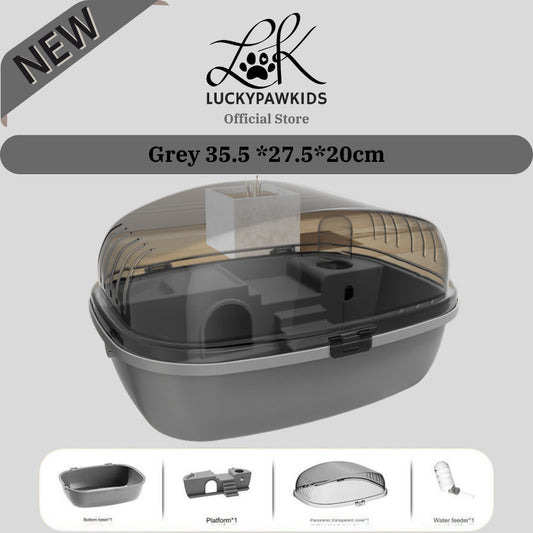 Hamster Cage 35.5cm / 44.5cm Secure, and Stylish Habitat for Happy Hamsters