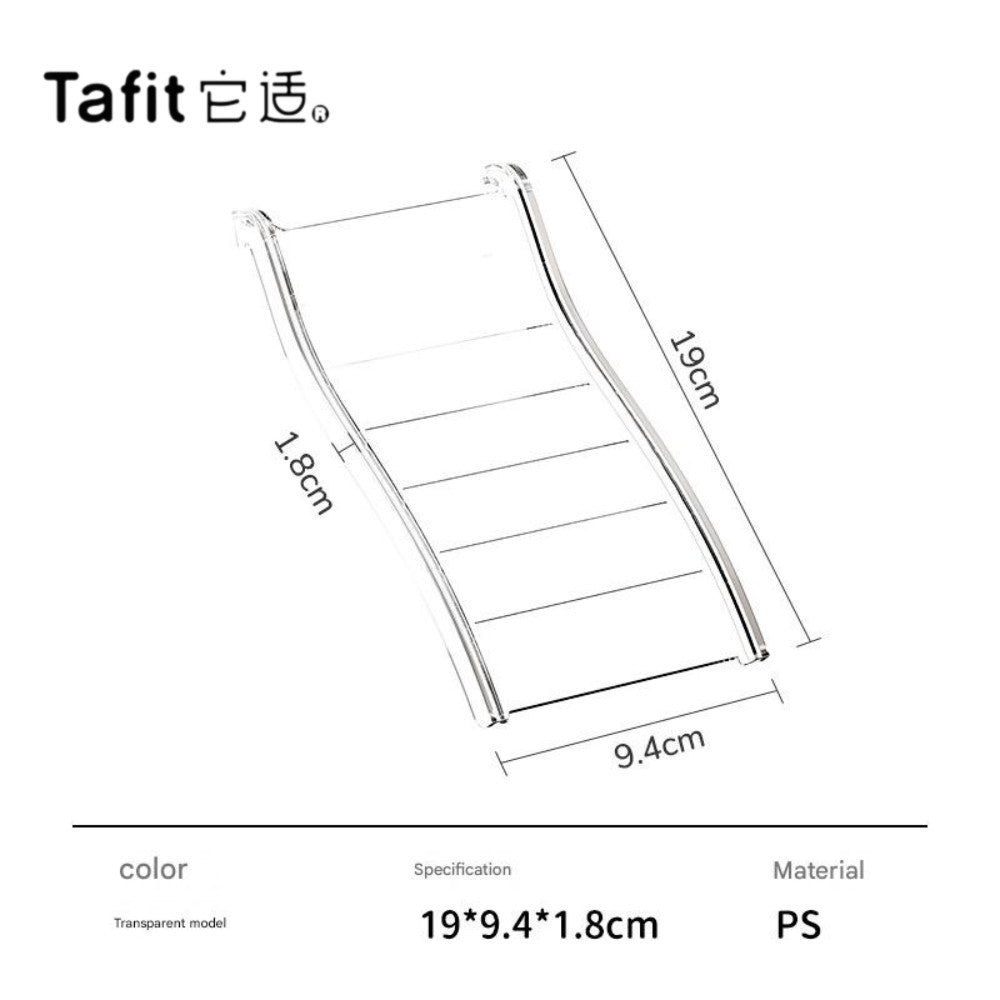 Tafit Hamster Transparent Crystal Hamster Accessories House, Hideout, Platform, Ladder, Water Bottle, Toilet,  Food Bowl