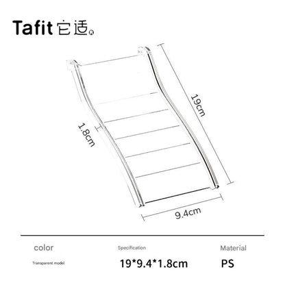 Tafit Hamster Transparent Crystal Hamster Accessories House, Hideout, Platform, Ladder, Water Bottle, Toilet,  Food Bowl