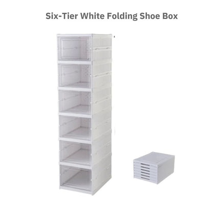Foldable Shoe Box Transparent Display Box / Storage Box
